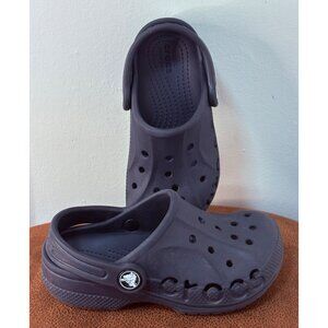 CROCS BAYA CLOG SANDALS LITTLE KIDS SIZE 10C BLACK INFANTS SLIDE ON